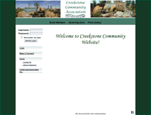 Tablet Screenshot of creekstonecommunity.org